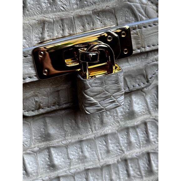 Eileen Kramer Cayman Horned Crocodile purse 35mm - Picture 10 of 16